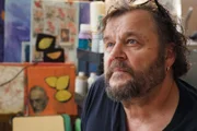 Büne Huber in seinem Atelier