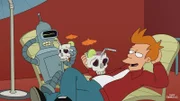 Bender (l.) und Fry (r.) ahnen nicht, dass etwas Großes auf sie zukommt ...