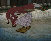 Der Fuchs schleicht sich an, doch auf den Trick fällt er nicht rein und schließlich kommt alles anders als geplant...