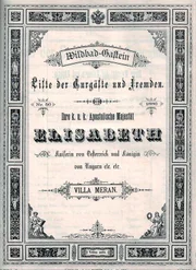 Kurgäste Wildbad Gastein 1886, Kaiserin Elisabeth und Franz Josef.