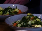 Gemüseragout mit Spargel und Kartoffeln