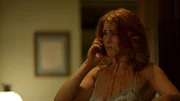 The murderous Marissa calls 9-1-1 and goes into actress mode alleging self-defense.