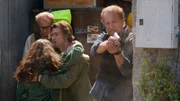 V.l.: Klaus Krapp (Ludger Pistor), Felicitas Obregon (Derya Flechtner), Timo Kleinheim (Alessandro Schuster) und Balko (Jochen Horst)