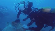 Historiker und Archäologen suchen auf dem Meeresgrund nach Spuren des Römischen Reichs. Taucher bergen historische Amphoren aus einem römischen Schiffswrack vor der Küste von Spanien.