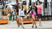 Die Mädels sind heute unternehmungslustig - allerdings mit unterschiedlichen Zielen. Von links: Alina, Hilla, My, Feli und Alina.