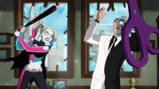 Harley Quinn (l.) und Two-Face (r.)