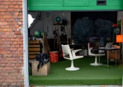 Die grüne Garage.