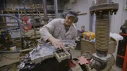 BEAVER, ALASKA- Austin works on a generator.