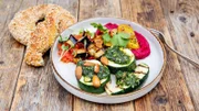 Bunter Hingucker: Der vegetarische Vorspeisenteller.