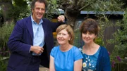 V.l.: Monty Don, Jill, Jennifer(r.)