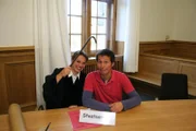 Willi mit Staatsanwältin Leslie Trüstedt.