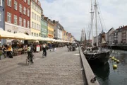 Stadtansicht des Stadtteils Nyhavn in Kopenhagen, Dänemark.