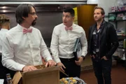 (v.l.n.r.) Roman DeBeers (Martin Starr); Ron Donald (Ken Marino); Kyle Bradway (Ryan Hansen)