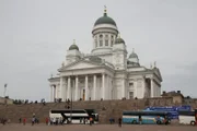 Blick auf den Dom in Helsinki.