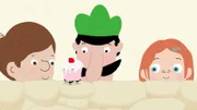 Beim Picknick der Familie Peek verschwindet eine Leckerei nach der anderen. Jimmy, Zoodirektor Peek und Valerie nehmen die Sache unter die Lupe.