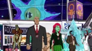 Lex Luthor (l.) und Poison Ivy (r.)