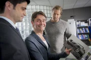 Was Männerherzen höher schlagen lässt: (v.l.n.r.) Andreas (Maximilian Grill), Meisner (Robert Lohr) und Mick (Henning Baum)