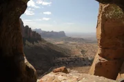Felslandschaft in der äthiopischen Tigray-Region im Osten Afrikas.