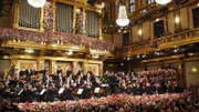 Neujahrskonzert der Wiener Philharmoniker, aus dem Goldenen Saal des Musikvereins.