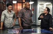 (v.l.n.r.) Adam Noshimuri (Ian Anthony Dale); Lou Grover (Chi McBride); Max Bergman (Masi Oka)