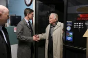 L-R: Ed Slater (Larry Miller), Jimmy Palmer (Brian Dietzen), Anthony DiNozzo (Robert Wagner)