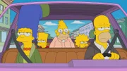 (v.l.n.r.) Marge; Bart; Grampa; Lisa; Homer
