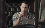 "Hana Mao \'ole ka ua o Waianae" -- Five-0 continues to hunt down escaped criminal Aaron Wright (Joey Lawrence) before he can sell cyber-weapons to the highest bidder. Also, the lives of McGarrett and the team are put in danger when a visitor comes to headquarters to make amends, on the ninth season finale of HAWAII FIVE-0, Friday, May 17 (at a special time, 10:00-11:00 PM, ET/PT) on the CBS Television Network. Jimmy Buffett returns as Frank Bama. Pictured: Alex O\'Loughlin as Steve McGarrett. Photo: Screengrab/CBS   ("Hana Mao \'ole ka ua o Waianae" is Hawaiian for "Endlessly Pours the Rain of Waianae")