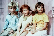 (v.li.): Pär Sundberg (Tommy), Inger Nilsson (Pippi Langstrumpf), Maria Persson (Annika).