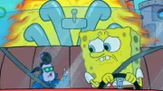 L-R: Tony Fast Jr., SpongeBob SquarePants.