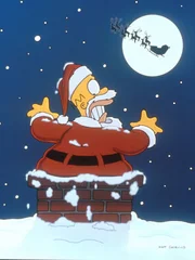 Homer nimmt einen Nebenjob als Weihnachtsmann an, damit er seine Familie mit Geschenken zu Weihnachten überraschen kann.