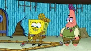L-R: SpongeBob SquarePants, Patrick Star.