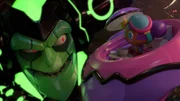 Madcap will Bobbie Blobby zum Bleiben überreden.