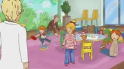 Conni wartet gern in dem Wartezimmer voll Spielsachen, bis der Arzt sie aufruft.