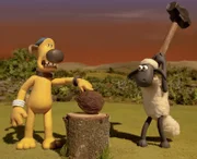 Ist Shaun schon ein guter Nussknacker? Bitzer kommen Zweifel.