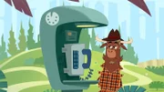 Sherlock Yack findet die Telefonzelle, von der aus der Unbekannte ihn terrorisiert hat.