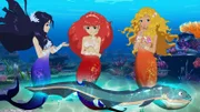 Cleo, Rikki und Emma (v.l.n.r.) wundern sich. Wohin sind die Kristalle verschwunden?