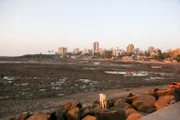 Sonnenuntergang über Mumbai.
