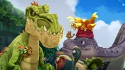 Mazu kommt beim Rat an und muss feststellen, dass mehrere Dinos Giganto beschuldigen, gemein zu sein.