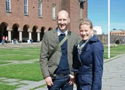 SF unterwegs - Schweden Moderatorin Andrea Jansen mit Jerk Malmsten