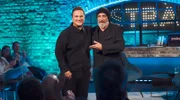 Torsten Sträter (r) mit Gast Guido Maria Kretschmer (l)