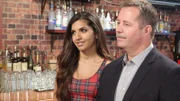 Host Charles Stiles and mystery diner Amanda consult with the owner of The Black Rose Tavern in Los Angeles, as seen on Food Network's Mystery Diners, Season 7.