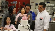 Leah’s family with Buddy.