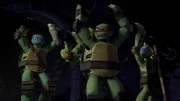 L-R: Leonardo, Michelangelo, Raphael, Donatello L-R: Leonardo, Michelangelo, Raphael, Donatello
