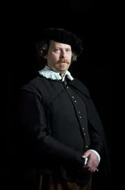 Porträt des deutschen Schauspielers Sven Hussock als Rembrandt van Rijn