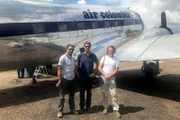 Das Team im Einsatz in Kolumbien (v.l.): Kameraassistent Enrique Castelblanco, Autor Stefan Richts und Kameramann Stefan Stechow
