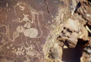 Felsgravuren bei Twyfelfontein, Namibia.