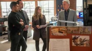 (v.l.n.r.) Nick Torres (Wilmer Valderrama); Timothy McGee (Sean Murray); Ellie Bishop (Emily Wickersham); Leroy Jethro Gibbs (Mark Harmon)