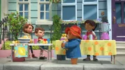 L-R: Judy Brown, Jonathan Brown, Paddington, Toq