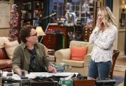 Johnny Galecki (Leonard Hofstadter), Kaley Cuoco (Penny).