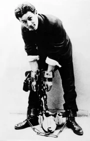 Personalities. Escapology. pic: 1910's. Harry Houdini, (1874-1926) US. magician and escape artist.